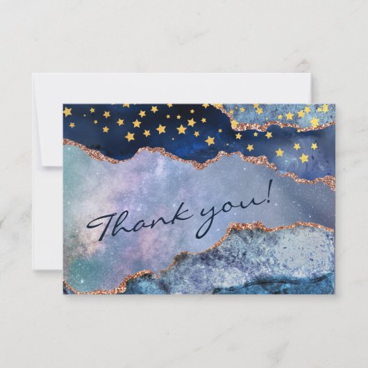 Weltraumabenteuer in der Galaxie - Danke Karte (Vorderseite)