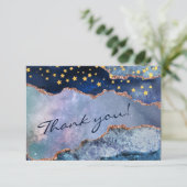 Weltraumabenteuer in der Galaxie - Danke Karte (Stehend Vorderseite)