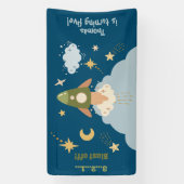 Weltraumabenteuer Kindergeburtstag Banner (Vertikal)