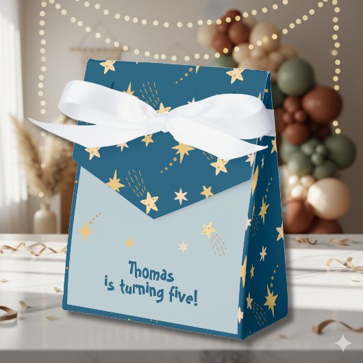 Weltraumabenteuer Kindergeburtstag Geschenkschachtel