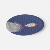 Weltraumabenteuer Pappteller (Schrägansicht)