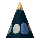 Weltraumabenteuer: Planeten Partyhütchen (Rückseite)