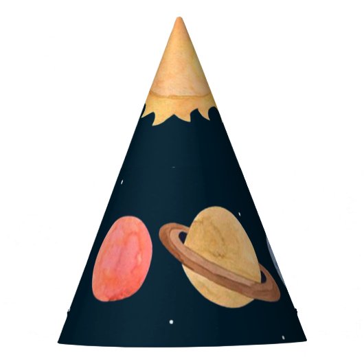 Weltraumabenteuer: Planeten Partyhütchen (Vorderseite)