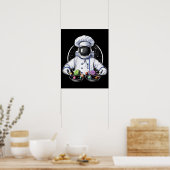 Weltraumaeronaut Kochen Poster (Küche)