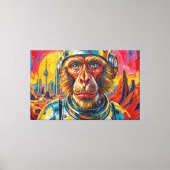 WELTRAUMÄFFCHEN LEINWANDDRUCK (Vorderseite)