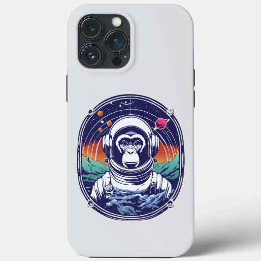 Weltraumaffe Astronaut Case-Mate iPhone Hülle (Rückseite)