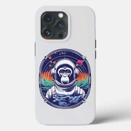 Weltraumaffe Astronaut Case-Mate iPhone Hülle (Rückseite)
