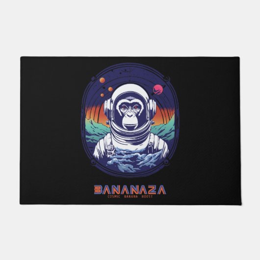 Weltraumaffe Astronaut Fußmatte (Vorderseite)