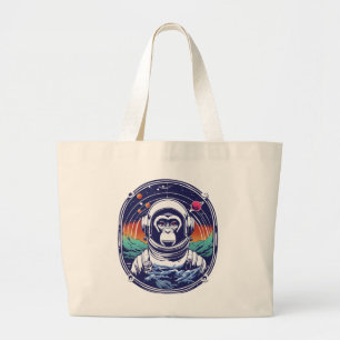 Weltraumaffe Astronaut Jumbo Stoffbeutel