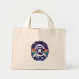 Weltraumaffe Astronaut Mini Stoffbeutel