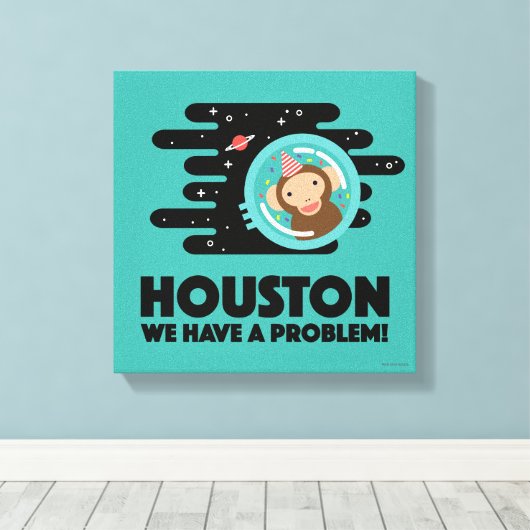 Weltraumaffe Leinwanddruck (Insitu (Holzboden))