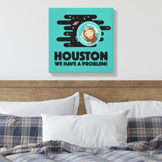 Weltraumaffe Leinwanddruck (Insitu (Schlafzimmer))