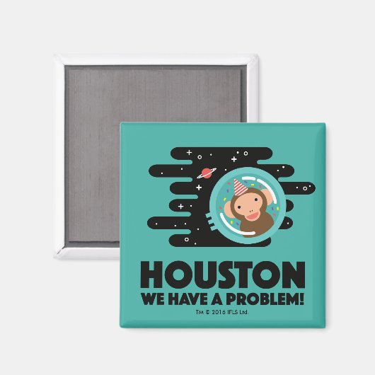 Weltraumaffe Magnet (Vorderseite/Rückseite)