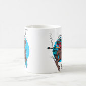 Weltraumaffe mit Zigarre Kaffeetasse (Mittel)