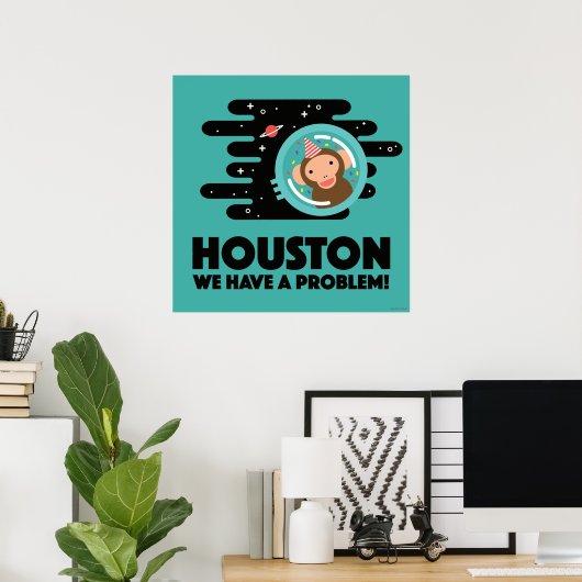 Weltraumaffe Poster (Heimbüro)