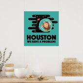 Weltraumaffe Poster (Küche)