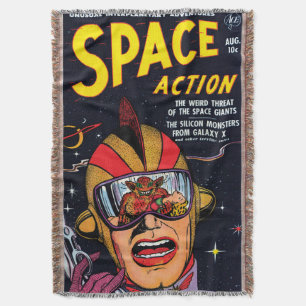 Weltraumaktion #2 Vintage Sci-Fi-Comicbook-Cover Decke