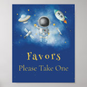 Weltraumamonaut Boy-Raketen: Favoriten Poster (Vorne)