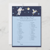 Weltraumamonaut, was in eurem Spiel steckt Einladung (Vorderseite)