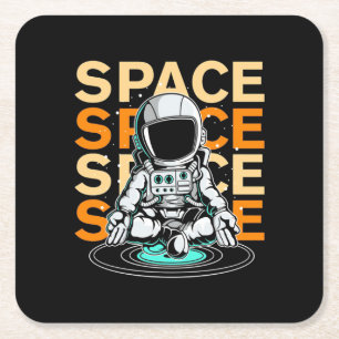 Weltraumamonent Rechteckiger Pappuntersetzer