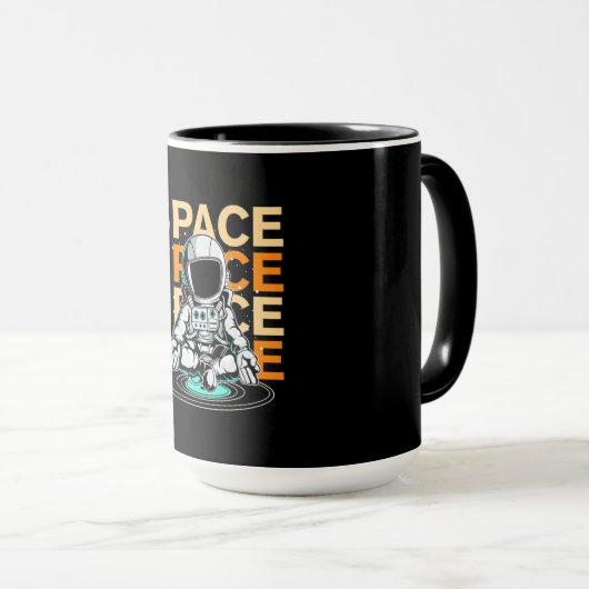 Weltraumamonent Tasse (VorderseiteRechts)