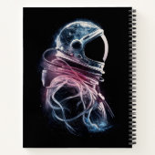 Weltraumastronaut, Astronomie, farbenfrohe Gewohnh Notizblock (Rückseite)