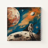 Weltraumastronaut, Astronomie-farbige Skizze Notizblock (Rückseite)