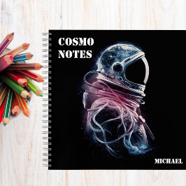 Weltraumastronaut, Astronomie, maßgeschneidert Notizblock