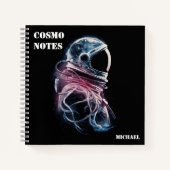 Weltraumastronaut, Astronomie, maßgeschneidert Notizblock (Vorderseite)