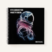 Weltraumastronaut, Astronomie, maßgeschneidertes S Notizblock (Vorderseite)