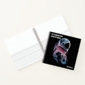 Weltraumastronaut, Astronomie, maßgeschneidertes S Notizblock (Innenseite)