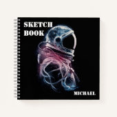 Weltraumastronaut, Astronomie, maßgeschneidertes S Notizblock (Vorderseite)