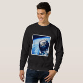 Weltraumastronaut Katze Sweatshirt (Vorne ganz)