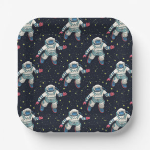 Weltraumastronaut Pappteller