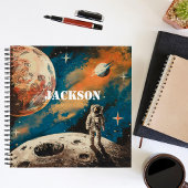 Weltraumastronaut, Wasserfarbe, kundenspezifisch Notizblock