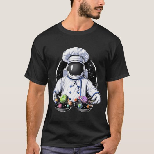 Weltraumastronautenkochen T-Shirt (Vorderseite)