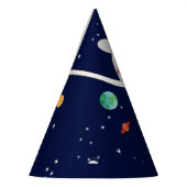 Weltraumatronin Galaxy Planets Sun Earth Partyhütchen (Links)