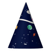 Weltraumatronin Galaxy Planets Sun Earth Partyhütchen (Links)