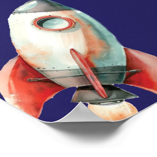 Weltraumatronin zum ersten Geburtstag Poster (Ecke)