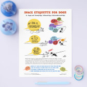 Weltraumausgabe für Hunde - 8,5" x 11" Flyer (Einzeln)