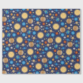 WeltraumBaby-Dusche Galaxy Universe Stars Geschenkpapier (Flach)