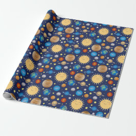 WeltraumBaby-Dusche Galaxy Universe Stars Geschenkpapier