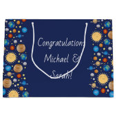 WeltraumBaby-Dusche Galaxy Universe Stars Große Geschenktüte (Vorderseite)