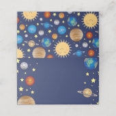 WeltraumBaby-Dusche Galaxy Universe Stars Platzkarte (Außenseite Aufgefaltet)