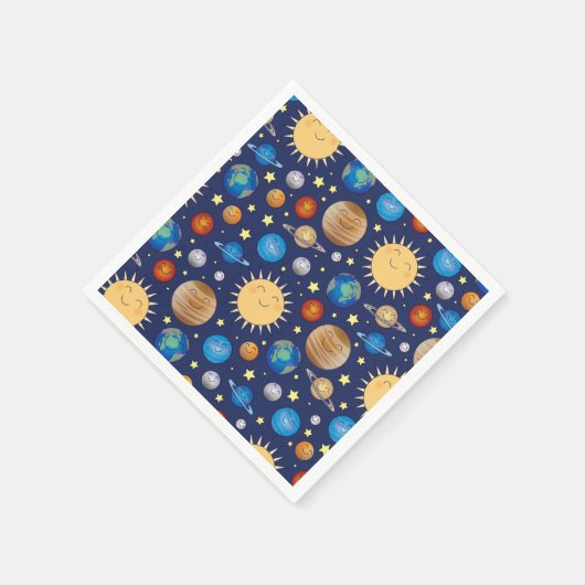 WeltraumBaby-Dusche Serviette (Ecke)