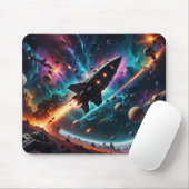 Weltraumbahnhof verlassen mousepad (Mit Mouse)