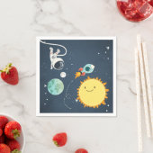 Weltraumbahnschiff Napkins Rocket Astronaut Serviette (Beispiel)