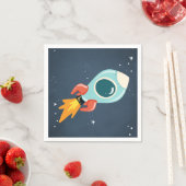 Weltraumbahnschiff Napkins Rocket Astronaut Serviette (Beispiel)