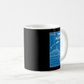 Weltraumberg (Blueprint) Kaffeetasse (VorderseiteRechts)