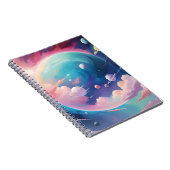 Weltraumbezogene abstrakte Kunst Notizblock (Rechte Seite)